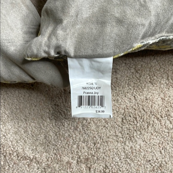Kohl's Gray and Yellow Accent Pillows with Geometric Design - Picture 3 of 3